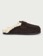 ARMANI EXCHANGE чехли дамски от велур кафяви XW003096 AF27450 M6444