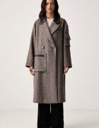 ARMANI EXCHANGE палто дамско с вълна кафяво XW002451 AF26075