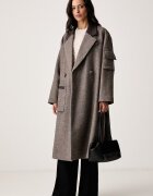 ARMANI EXCHANGE палто дамско с вълна кафяво XW002451 AF26075