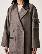 ARMANI EXCHANGE палто дамско с вълна кафяво XW002451 AF26075
