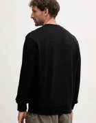 ARMANI EXCHANGE Памучен суичър мъжки в черно с принт XM001284 AF20934