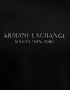 ARMANI EXCHANGE Памучен суичър мъжки в черно с принт XM001284 AF20934
