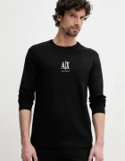ARMANI EXCHANGE Памучна блуза с дълги ръкави