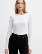 ARMANI EXCHANGE Памучна блуза с дълги ръкави