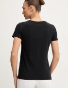 ARMANI EXCHANGE Памучна тениска дамска в черно XW002294 AF17172
