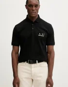 ARMANI EXCHANGE Памучна тениска с яка