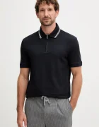 ARMANI EXCHANGE Памучна тениска с яка
