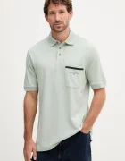ARMANI EXCHANGE Памучна тениска с яка