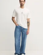 ARMANI EXCHANGE Памучна тениска в бяло с апликация XM000363 AF12308