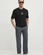 ARMANI EXCHANGE Памучна тениска в черно с апликация XM000363 AF12308