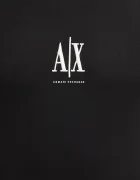ARMANI EXCHANGE Памучна тениска в черно с апликация XM000363 AF12308