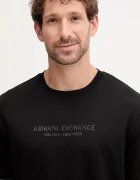 ARMANI EXCHANGE Памучна тениска в черно с принт XM001280 AF10361
