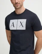 ARMANI EXCHANGE Памучна тениска в тъмносиньо с принт 8NZTCK Z8H4Z