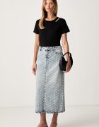 ARMANI EXCHANGE пола от деним синя с износен ефект XW002754 AF25777