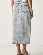 ARMANI EXCHANGE пола от деним синя с износен ефект XW002754 AF25777