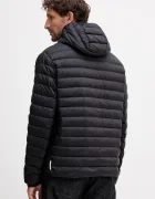 ARMANI EXCHANGE Пухено яке в черно преходен модел XM001577 AF16927