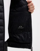 ARMANI EXCHANGE Пухено яке в черно преходен модел XM001919 AF16927