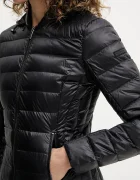 ARMANI EXCHANGE Пухено яке в черно преходен модел XW001920 AF18757