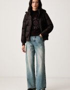 ARMANI EXCHANGE пуловер дамски от памук кафяв XW002877 AF16552