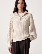 ARMANI EXCHANGE пуловер дамски с вълна бежов XW002889 AF16604