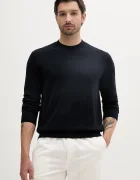 ARMANI EXCHANGE Пуловер с коприна мъжки в тъмносиньо от лека материя XM000338 AF12291