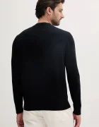 ARMANI EXCHANGE Пуловер с коприна мъжки в тъмносиньо от лека материя XM000338 AF12291