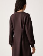 ARMANI EXCHANGE разкроена рокля с вискоза кафява XW002398 AF13397
