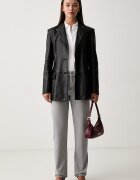 ARMANI EXCHANGE риза дамска от памук бяла с монограм XW002700 AF25758
