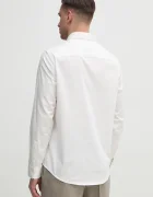 ARMANI EXCHANGE риза мъжка от памук с еластан бяла с изчистена шарка XM000339 AF10192