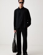 ARMANI EXCHANGE риза мъжка от вискоза тъмносиня XM003006 AF13235