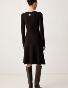 ARMANI EXCHANGE рокля с вискоза кафява XW003264 AF10352