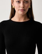 ARMANI EXCHANGE рокля тип пуловер с вискоза черна XW002628 AF10352