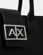 ARMANI EXCHANGE шопинг чанта дамска от имитация на кожа черна XW000305 AF12039