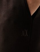 ARMANI EXCHANGE спортен панталон дамски с памук кафяв със стандартна талия XW000824 AF10818