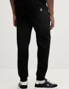 ARMANI EXCHANGE спортен панталон мъжки с памук черен със стандартна талия