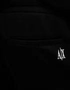 ARMANI EXCHANGE спортен панталон мъжки с памук черен със стандартна талия