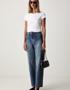 ARMANI EXCHANGE тениска basic дамска от памук с еластан бяла XW002743 AF23955