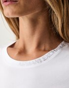 ARMANI EXCHANGE тениска basic дамска от памук с еластан бяла XW002743 AF23955
