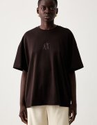 ARMANI EXCHANGE тениска дамска от памук кафява XW001182 AF15085