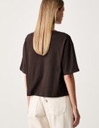 ARMANI EXCHANGE тениска дамска от памук кафява XW002779 AF10356
