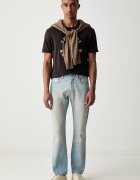 ARMANI EXCHANGE тениска мъжка от памук кафява XM003074 AF10362