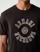 ARMANI EXCHANGE тениска мъжка от памук кафява XM003074 AF10362