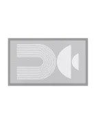 Artsy Doormats Изтривалка Grey Half Moon 70 x 40 cm DMW-GREYHALFMOON-7040