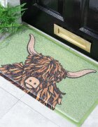 Artsy Doormats Изтривалка Highland Cow Door