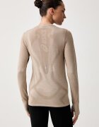 Asics блуза с дълги ръкави за трениране дамска ROAD SEAMLESS LS TOP кафява 2012D290.200
