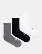 Asics чорапи с памук 3 PACK CREW SOCK 3 броя сиви 3033C298.960