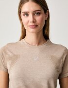 Asics тениска за трениране дамска ROAD SEAMLESS SS TOP бежова 2012D292.200
