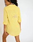 Banana Moon Памучна плажна риза Zelena в жълто GAREL.ZELENA