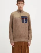 Baracuta Вълнен пуловер Barbour x Baracut Miller Half Zip Knit