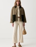 Barbour блуза с дълги ръкави дамска от памук Dartmoor бежова LML0932